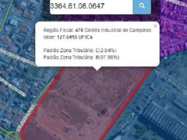 DIREITO SOBRE UM TERRENO C/65.600,00M² EM CAMPINAS/SP 